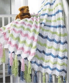 Free Pattern Friday- Knit Baby Ripple Blanket