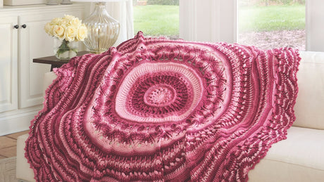 Pink Afghan blanket