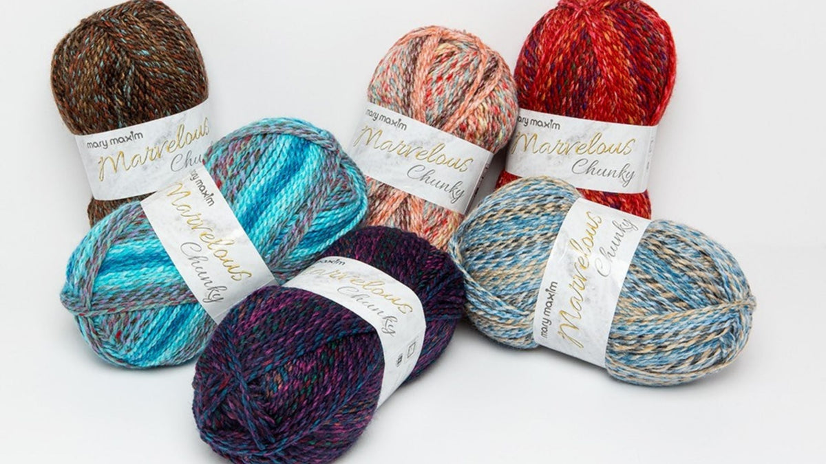 Mary Maxim Chunky yarns