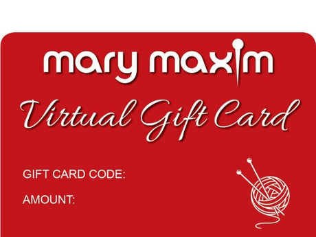 Mary Maxim gift card