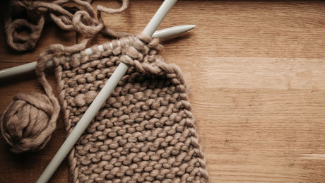 Brown yarn short row