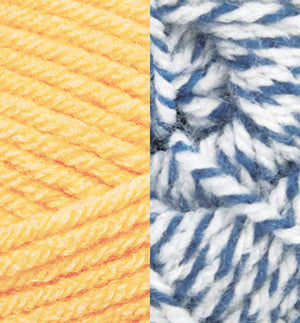 Soft Yellow/Denim Ragg