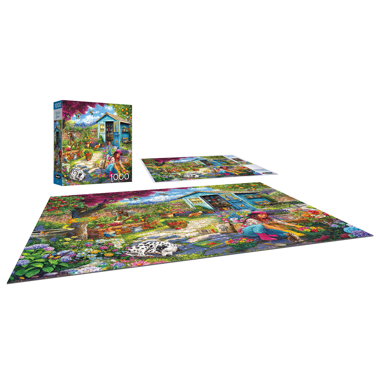Couple in Garden Jigsaw Puzzle