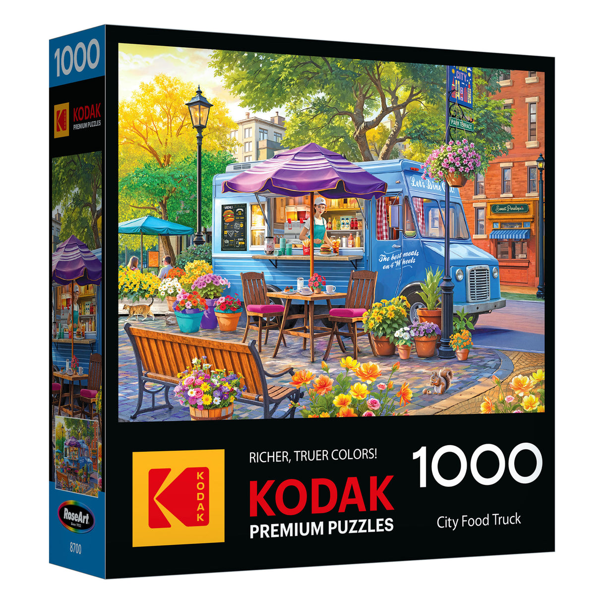 Rompecabezas de camión de comida de la ciudad