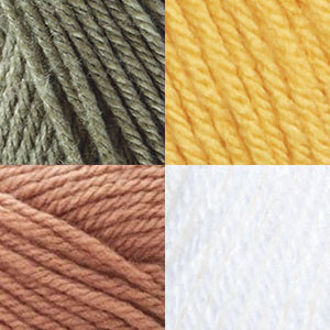 Khaki/Mustard/Fawn/White