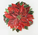 Poinsettia Glow Cork Placemats