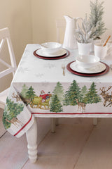 Santa's Sleigh Tablecloth