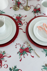 Candy Cane Ribbon Tablecloth