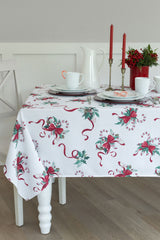 Candy Cane Ribbon Tablecloth