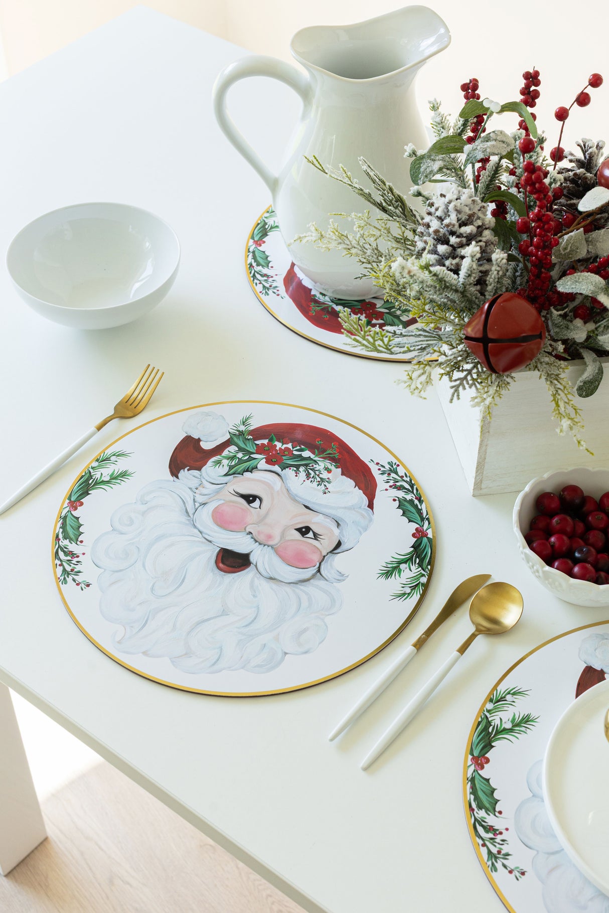 Joyful Santa Cork Placemats