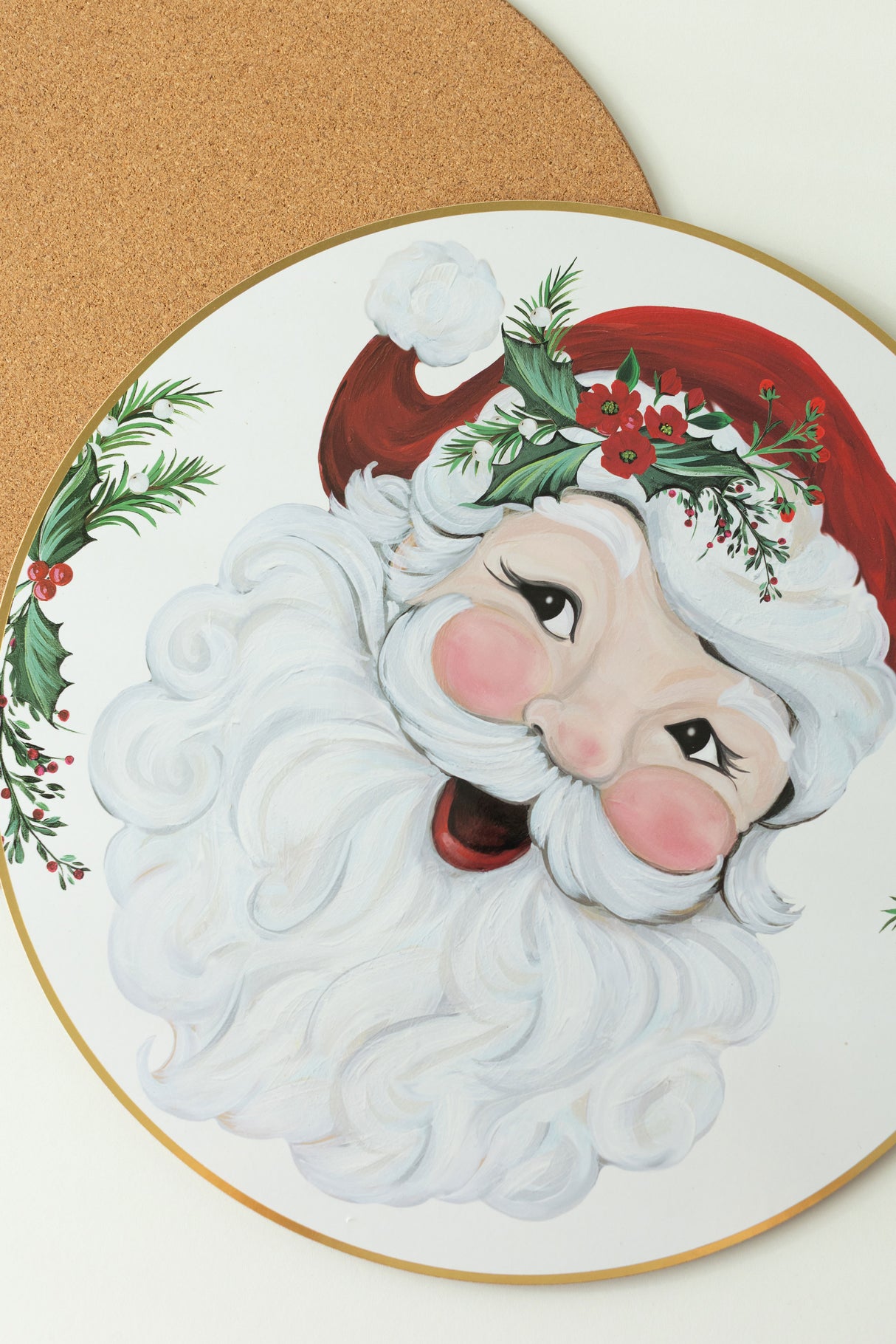 Joyful Santa Cork Placemats