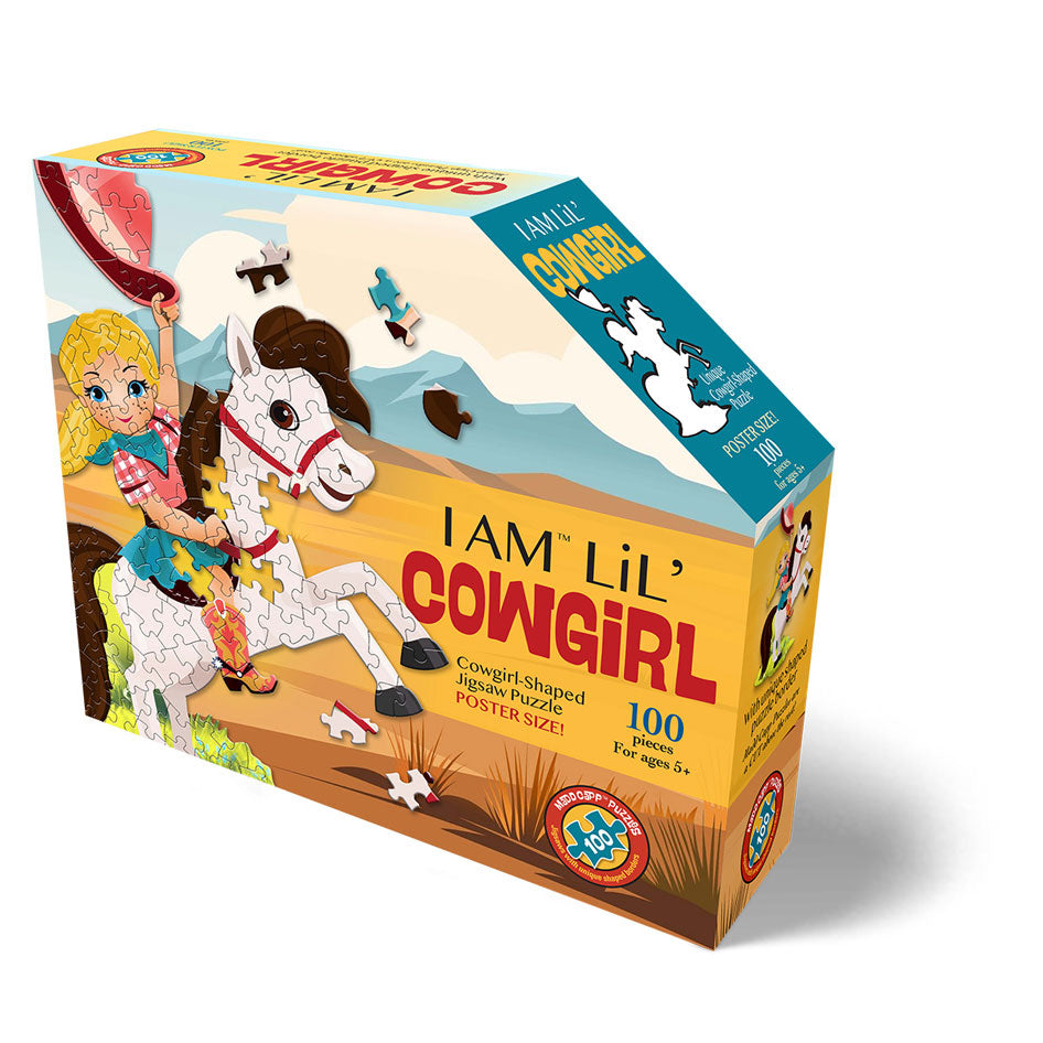 I Am Lil' Cowgirl Shaped Jigsaw Puzzle