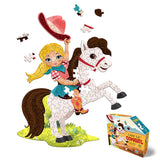 I Am Lil' Cowgirl Shaped Jigsaw Puzzle