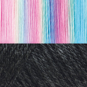 Rainbow/Dark Charcoal