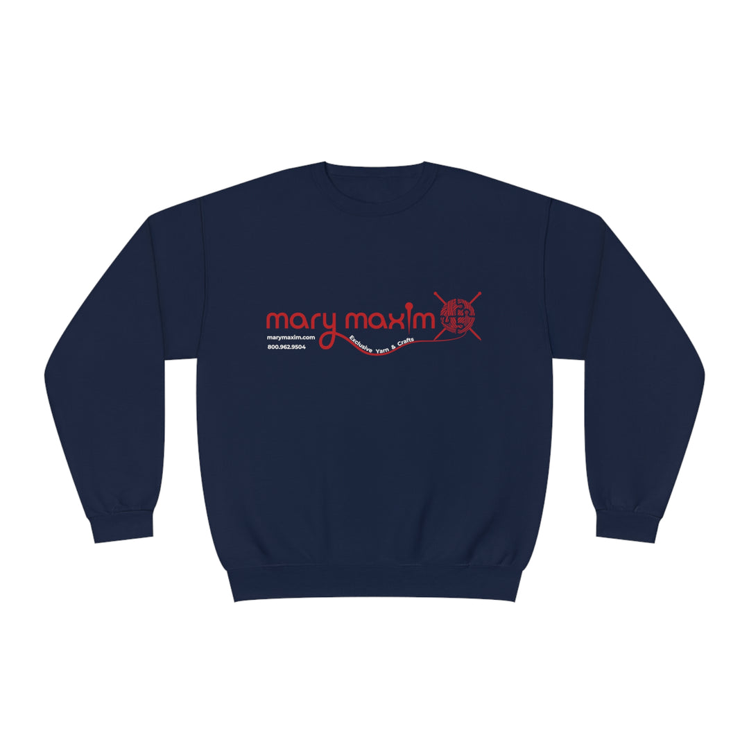 Mary Maxim Crewneck Sweatshirt - Red Logo - Unisex