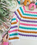Serena Shell Stitch Striped Top