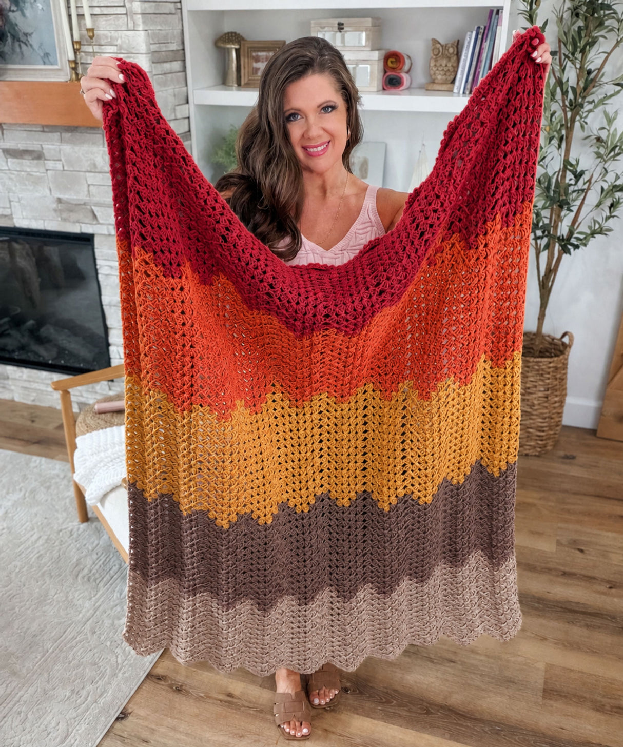 Timeless Granny Ripple Blanket