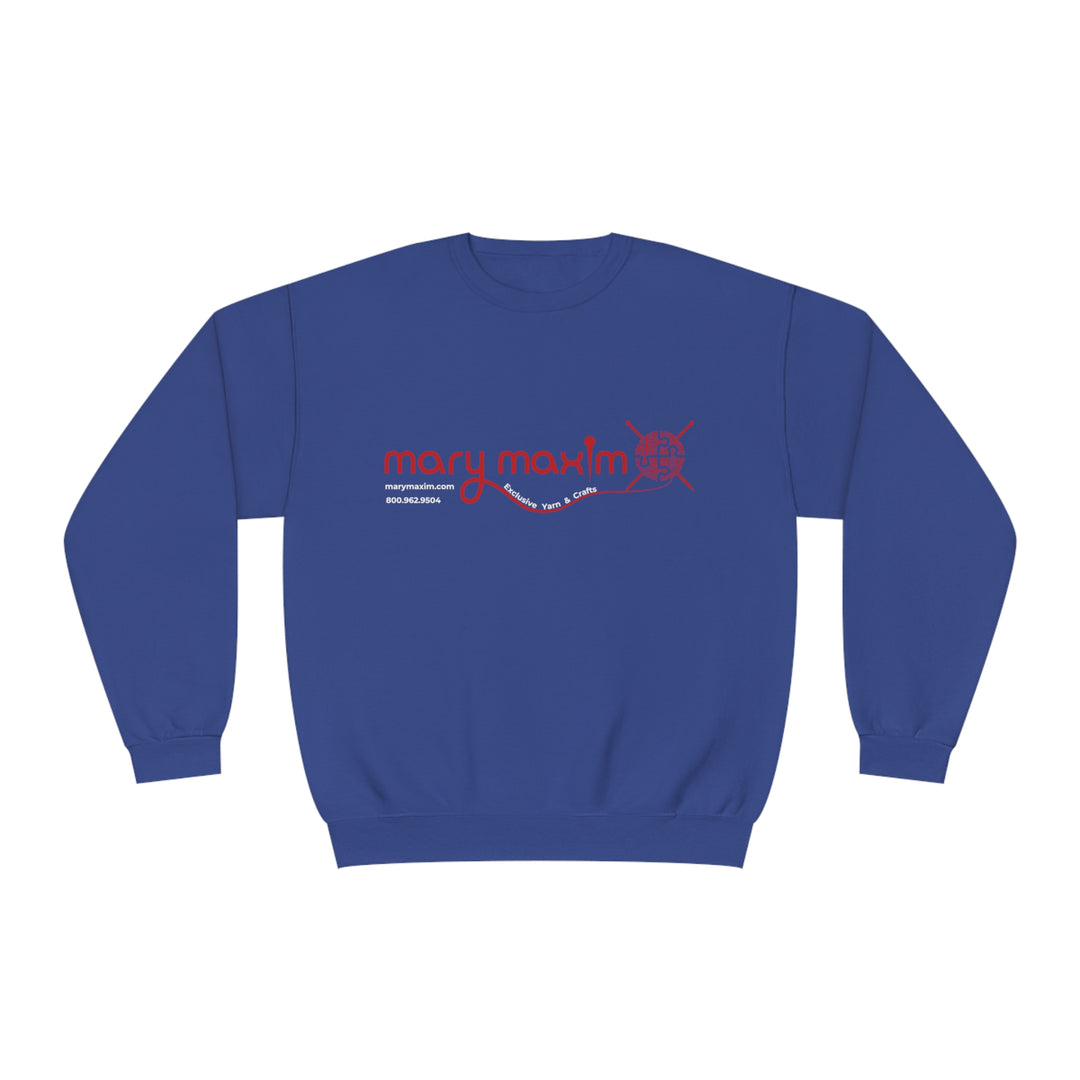 Mary Maxim Crewneck Sweatshirt - Red Logo - Unisex