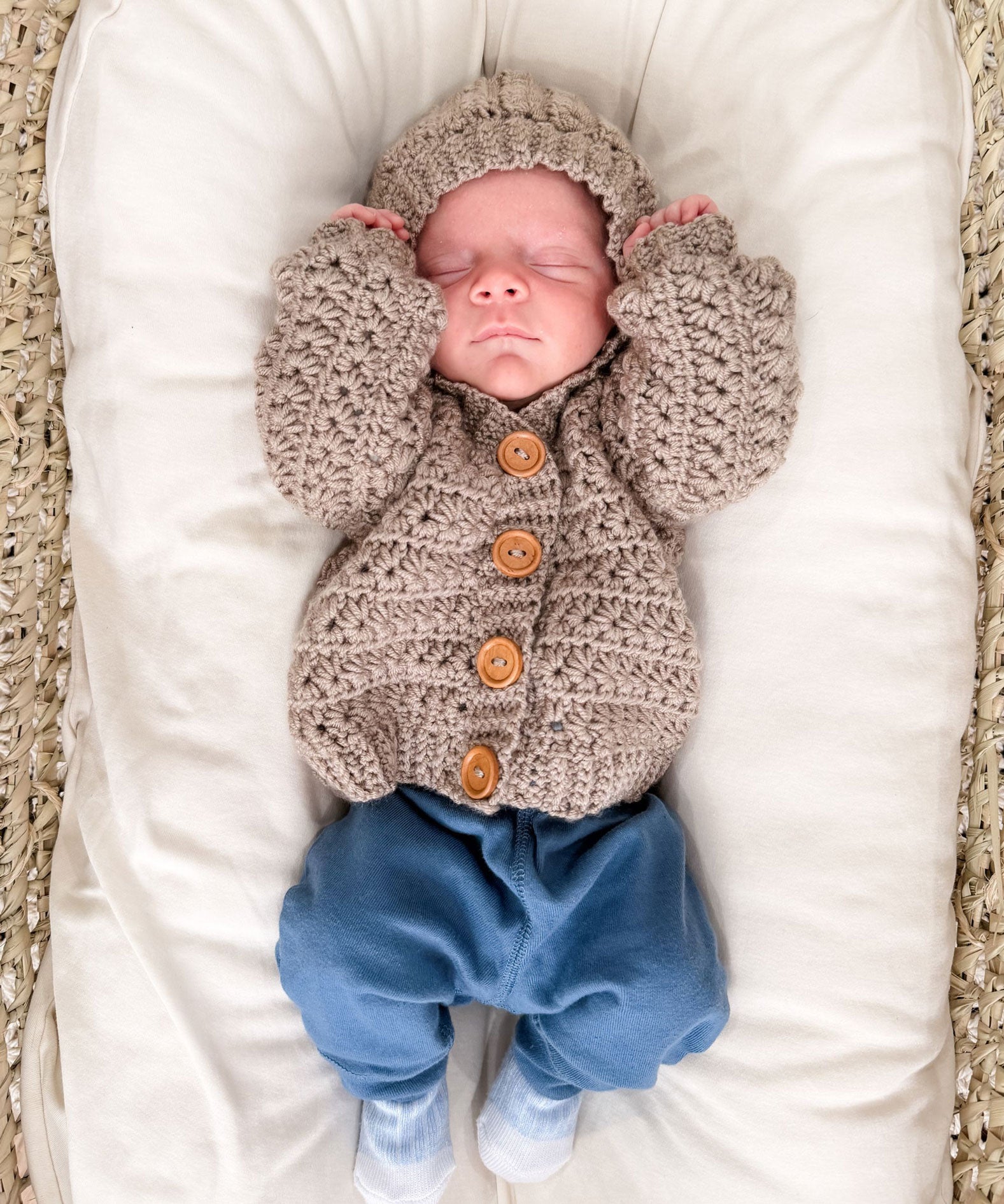 Mini Star Stitch Cardigan – Mary Maxim