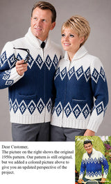 Ladies' or Youths' Icelandia Cardigan Pattern