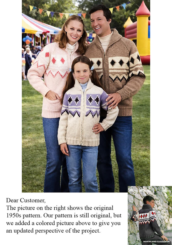 Boys' or Girls' Saranac Cardigan Pattern