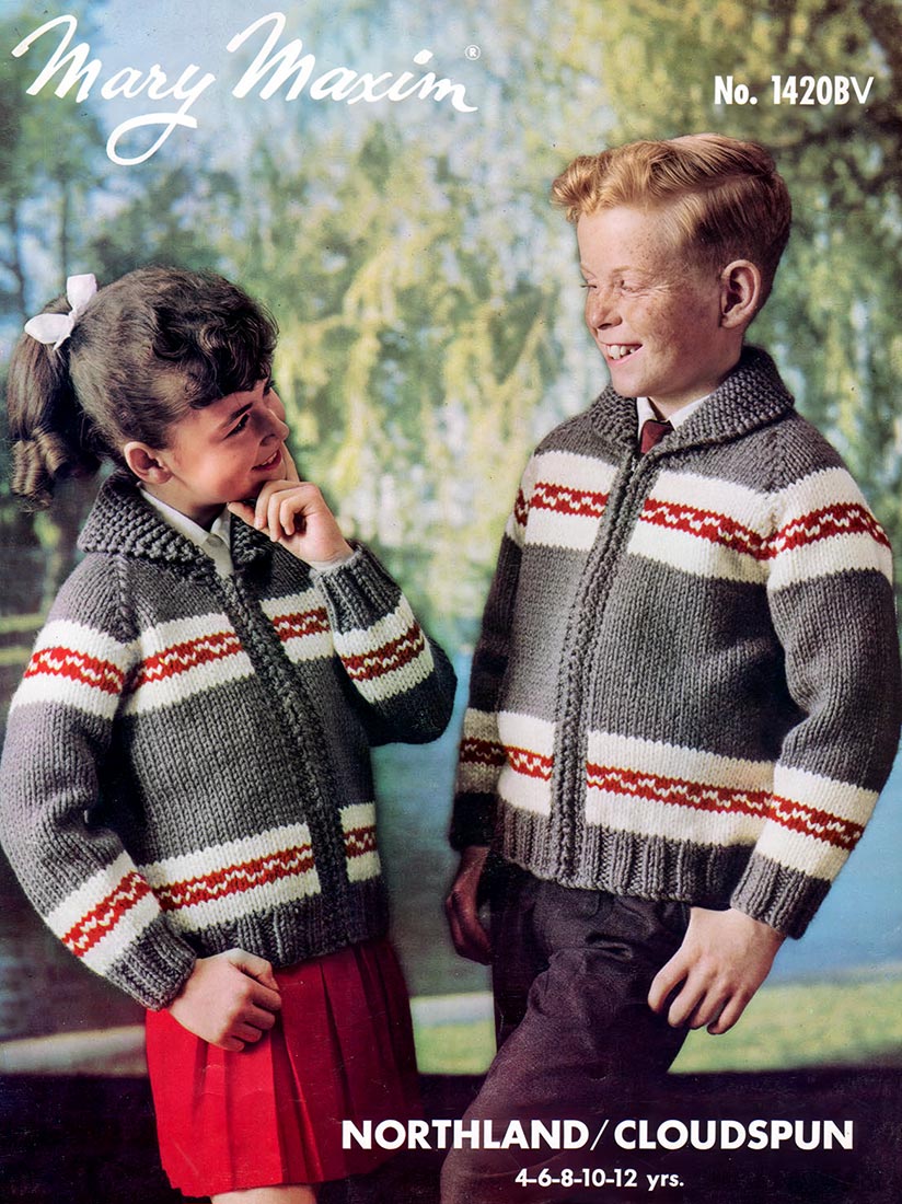 Kiddies' and Children's Family Mates Cardigan Pattern – Mary Maxim