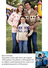 Ladies' and Youths' Saranac Cardigan Pattern