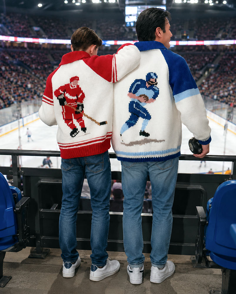 Youth Football Player Sweater Pattern – Mary Maxim