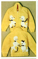 Modèle de cardigan caniche pour enfants