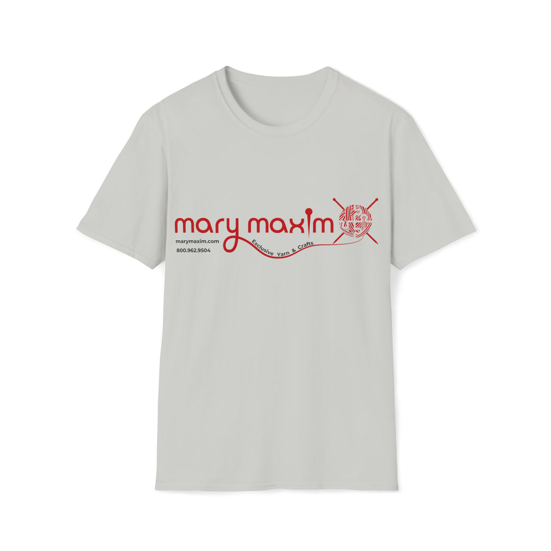 Mary Maxim Front Softstyle T-Shirt - Red Logo - Unisex