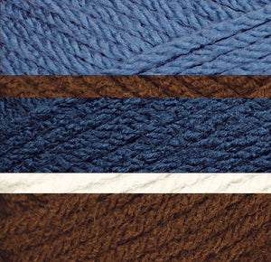 Chocolate/Natural/Azure/Dark Azure