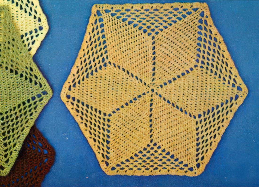 Crocheted Placemats Pattern