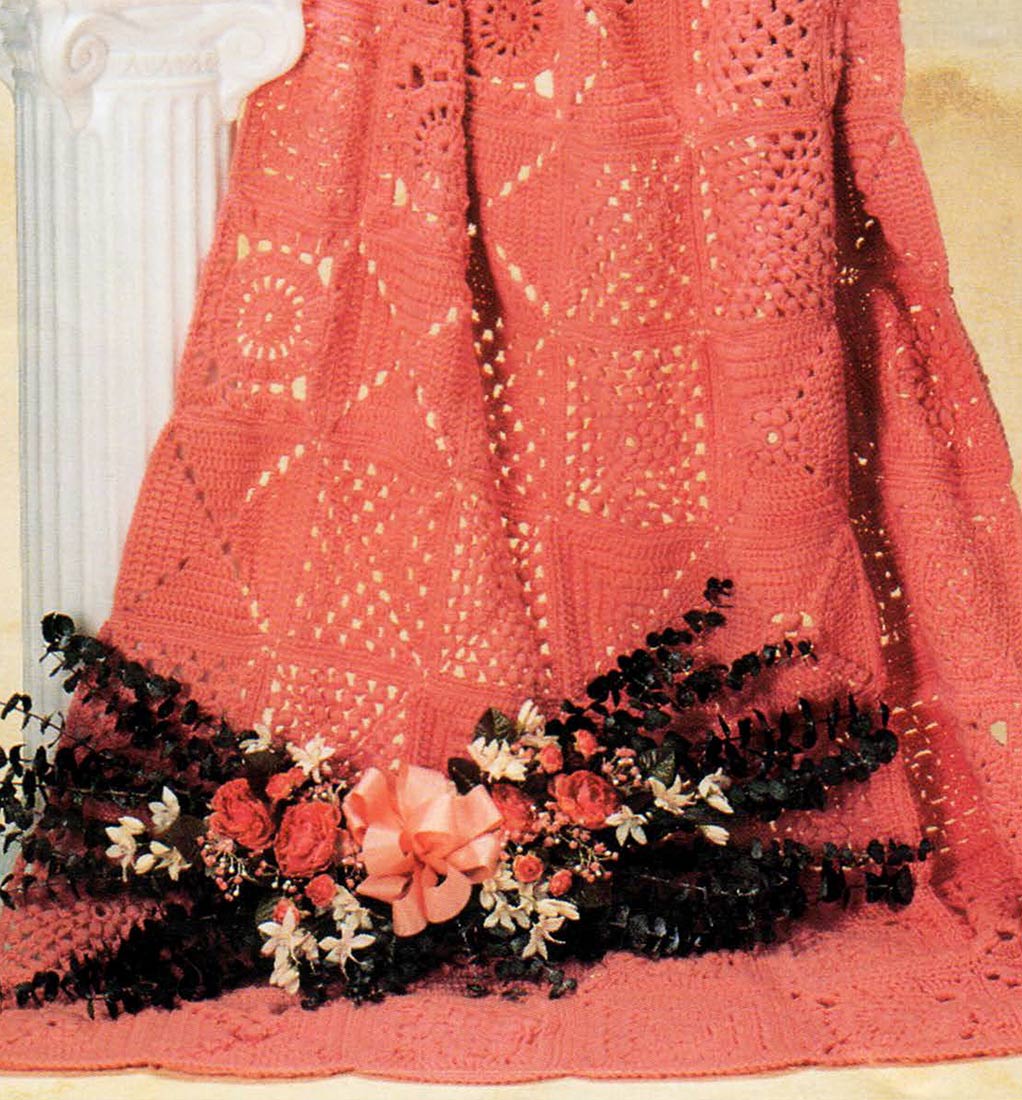 Patrón afgano de cuadrados de muestra