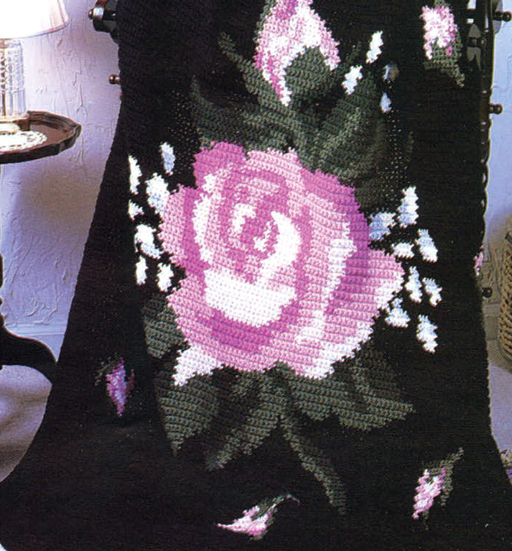 Roses Afghan Pattern
