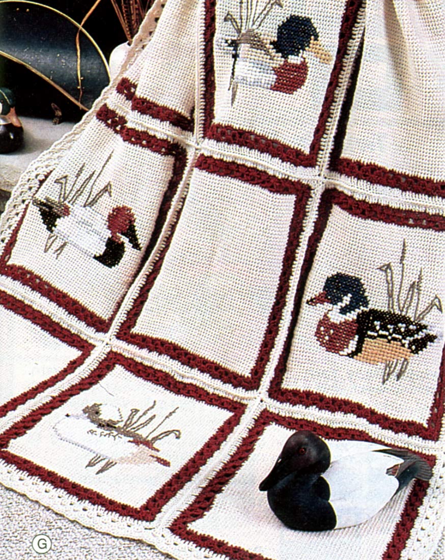 Duck Decoy Afghan Pattern – Mary Maxim