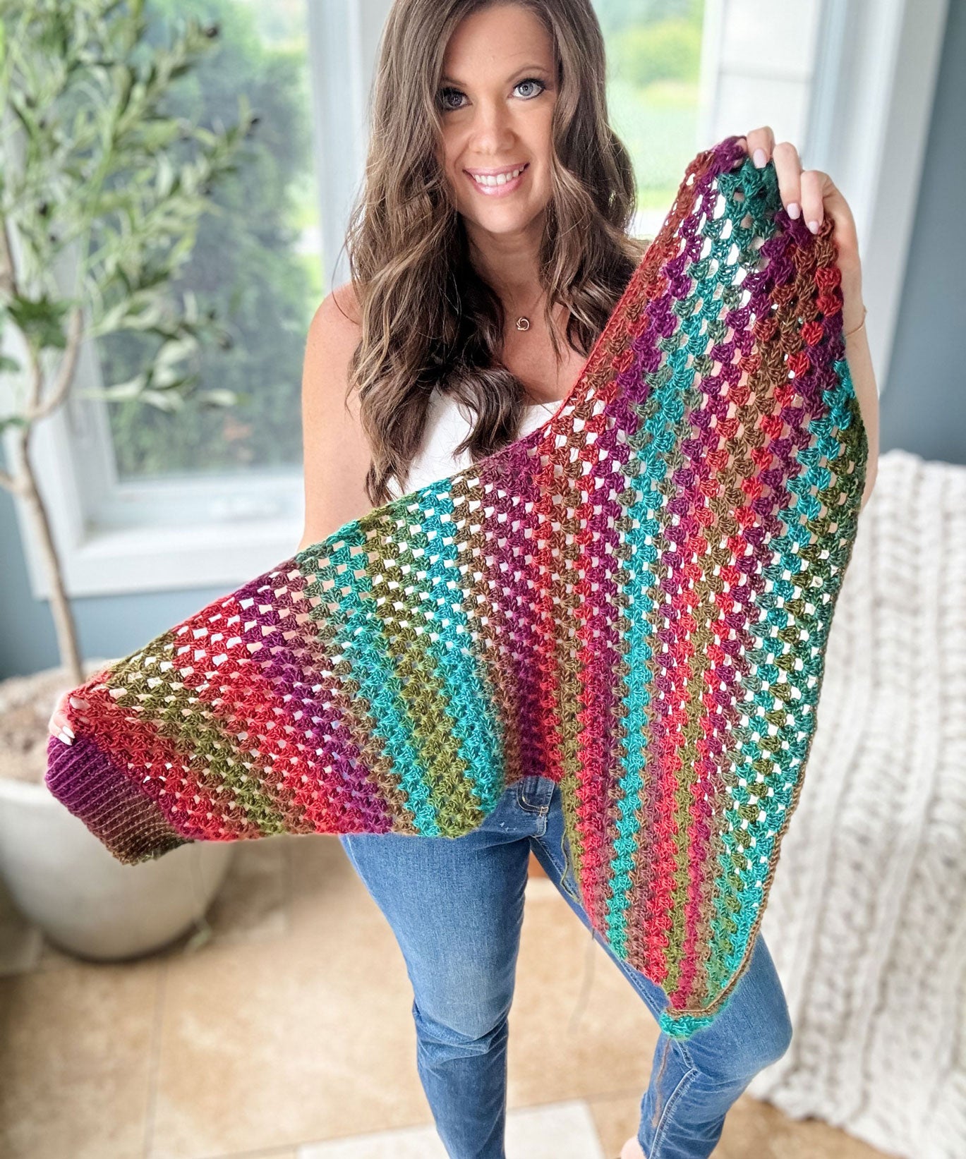Wapta Falls Crop Length Pullover – Mary Maxim
