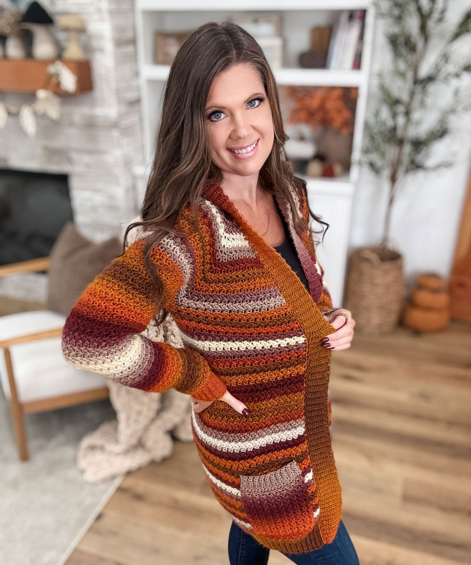 The Suzette Long Cardigan – Mary Maxim