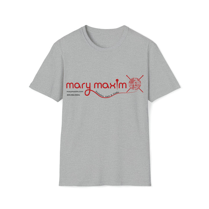 Mary Maxim Front Softstyle T-Shirt - Red Logo - Unisex