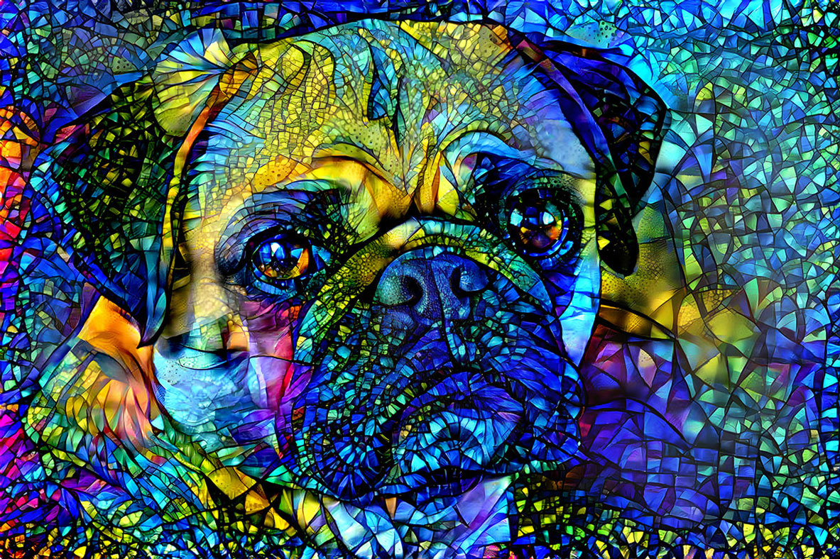 Stained Glass Dot -Otis Jigsaw Puzzle