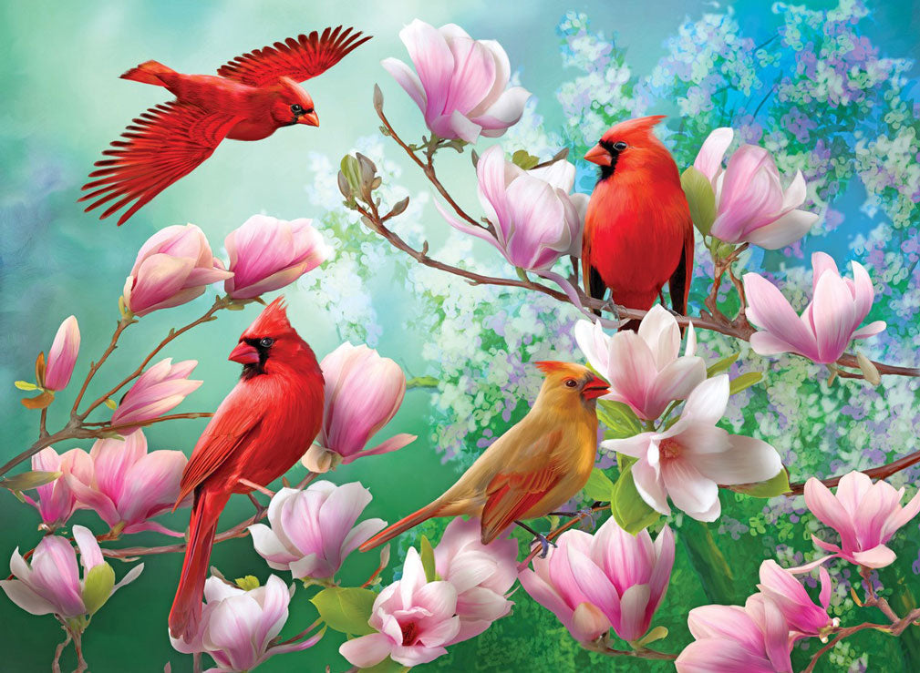4 in 1 Songbirds Jigsaw Puzzles