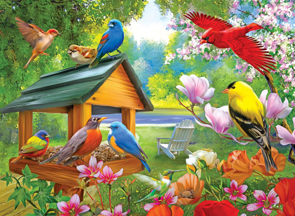 4 in 1 Songbirds Jigsaw Puzzles