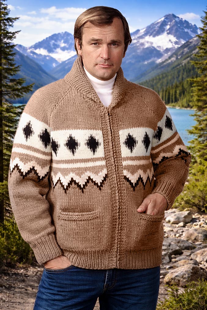 Men's or Ladies' Saranac Cardigan Pattern – Mary Maxim