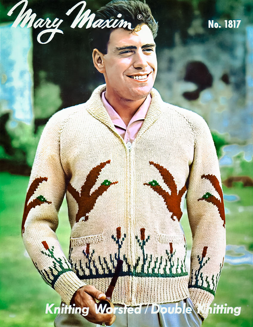 Men's Wild Duck Cardigan Pattern – Mary Maxim