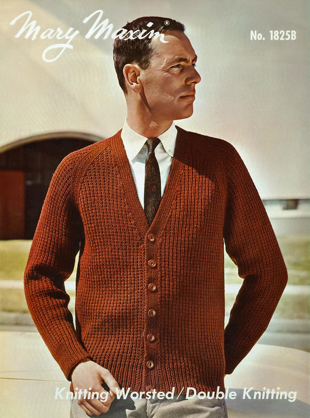 Men's Cardigan Pattern – Mary Maxim