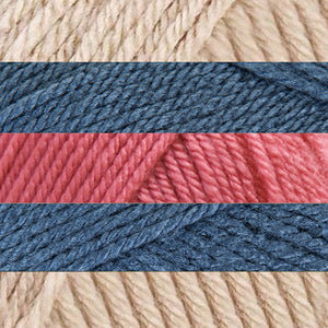 Sand/Mariner Blue/Vintage Rose/Taupe/Cream