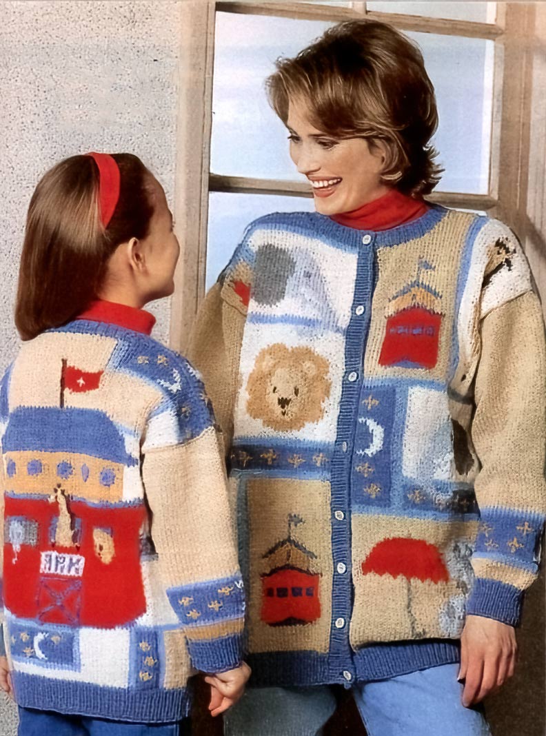 Child's Noah's Ark Cardigan Pattern – Mary Maxim