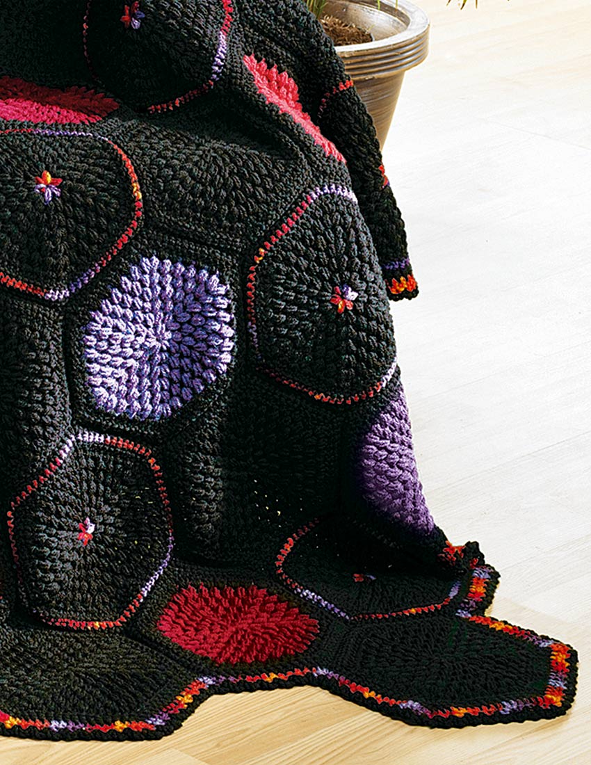 Couverture De Motif Dahlias