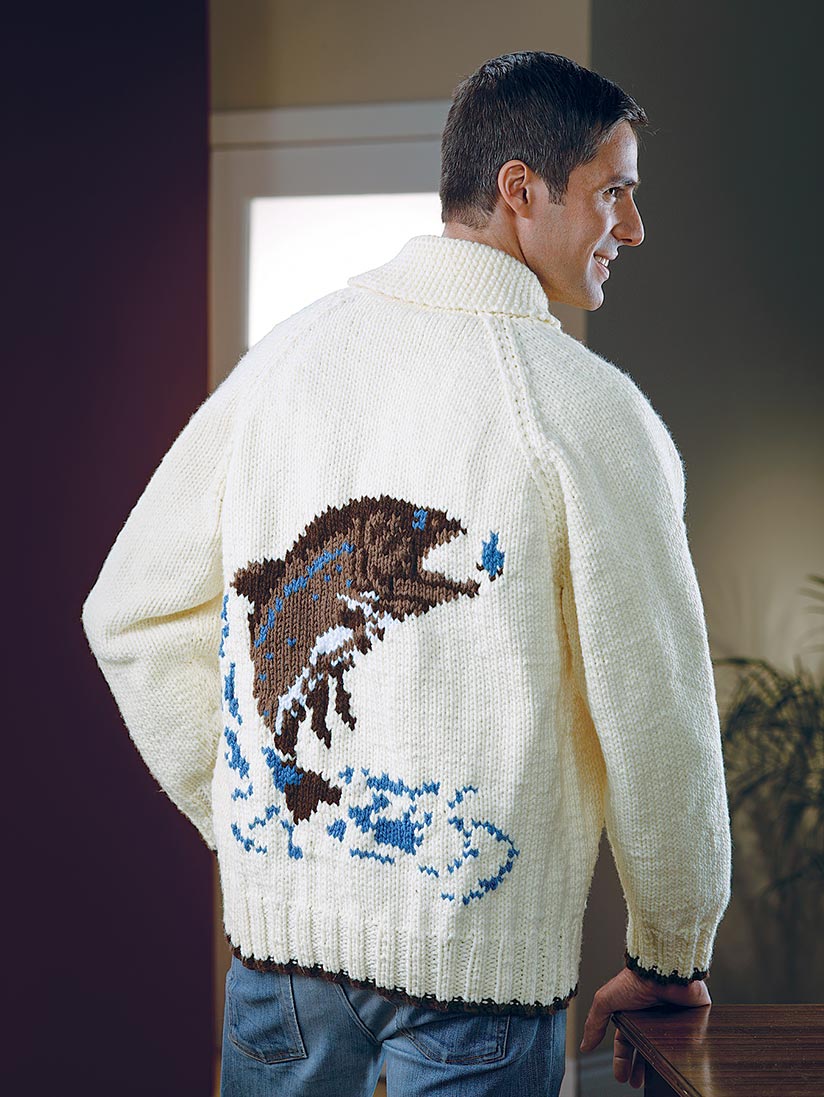 ジャケット・アウター ANDMARY Mary knit cowichan gray ANDMARY】Mary knit cowichan