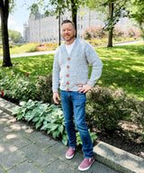 Cobblestone Men's Crochet Cardigan