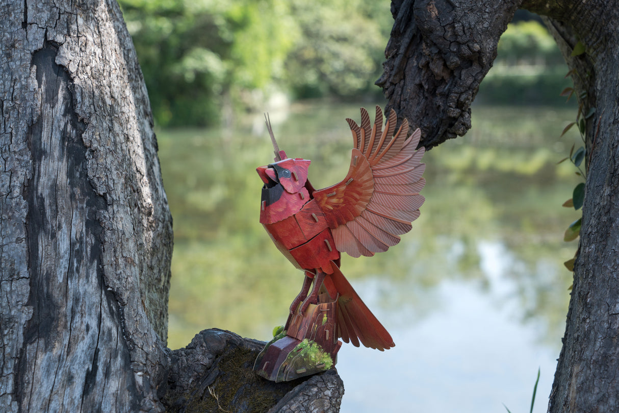 North American Cardinal 3D Bird Puzzle
